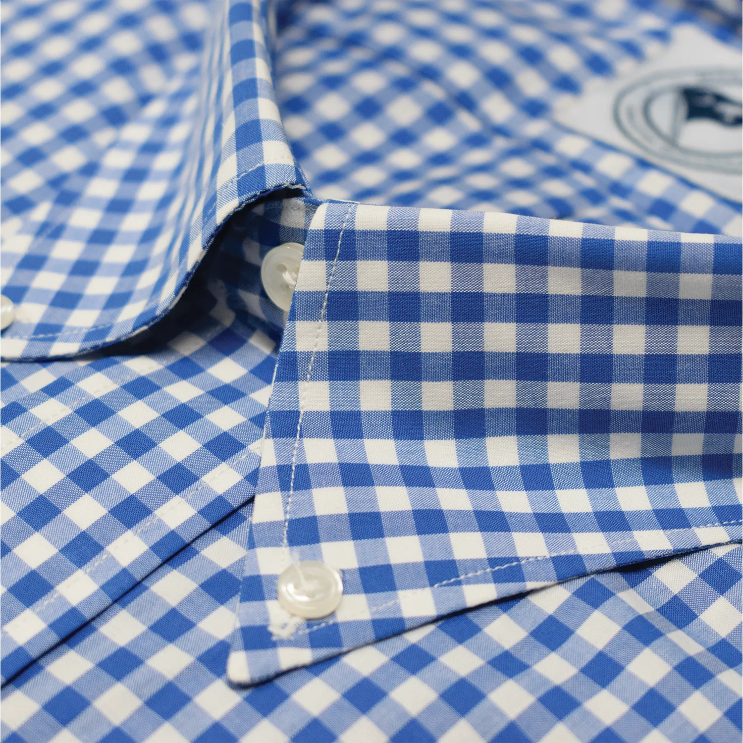 Blue Gingham Clubhouse Sport Shirt - Traditional Fit sold by Morris and King product image thumbnail 2