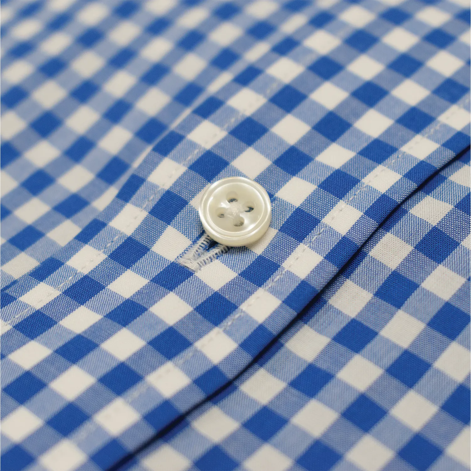 Blue Gingham Clubhouse Sport Shirt - Traditional Fit sold by Morris and King product image thumbnail 3