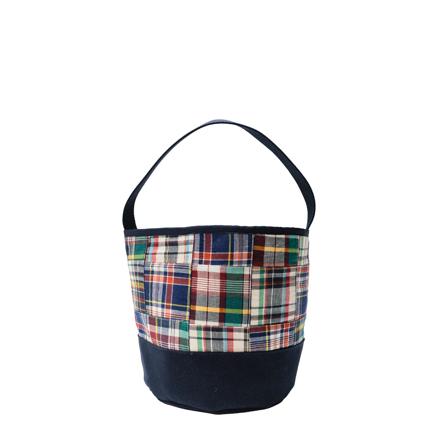Classic Navy Patch Madras Sail Pail sold by Morris and King