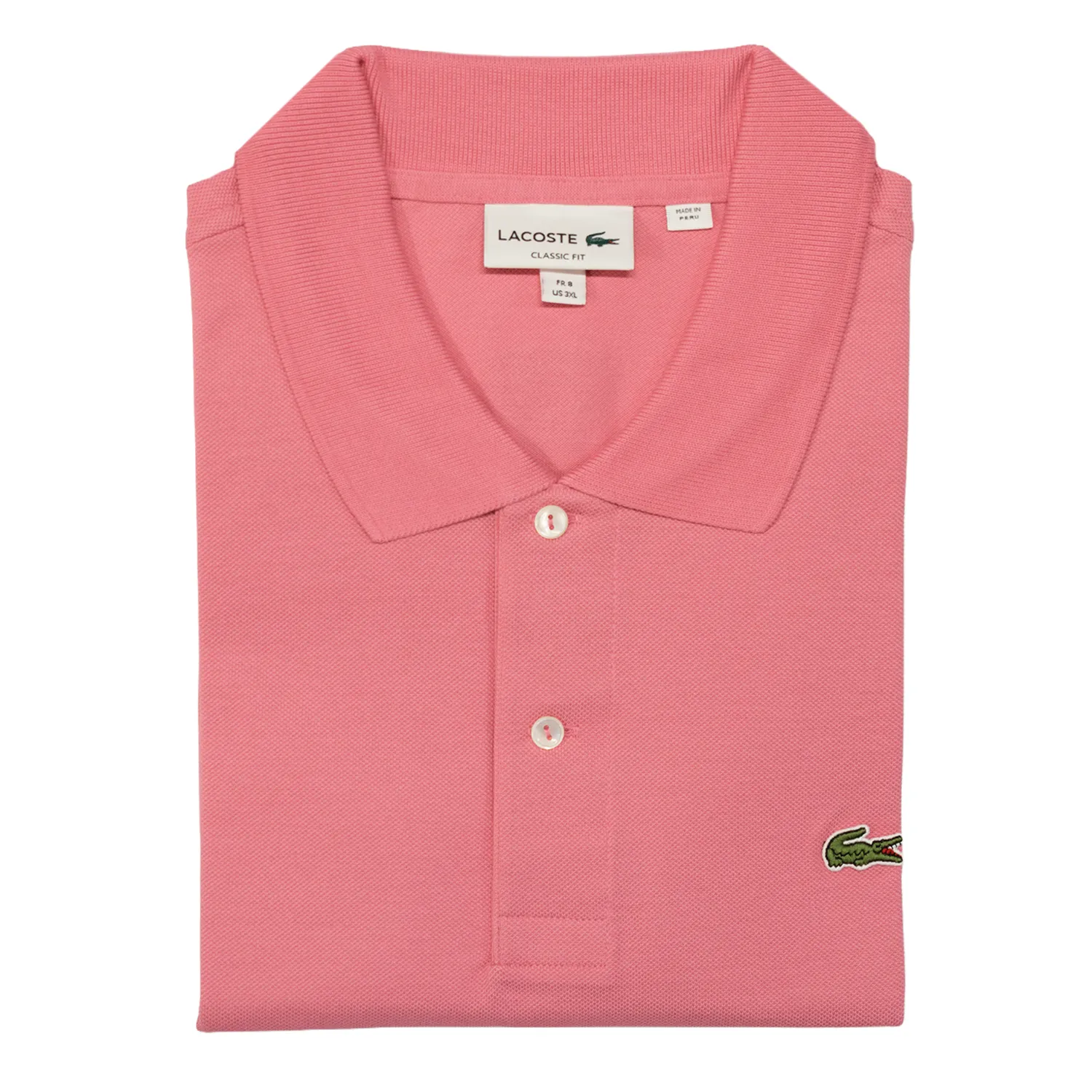 Bubblegum Pink Original L.12.12 Polo sold by Morris and King