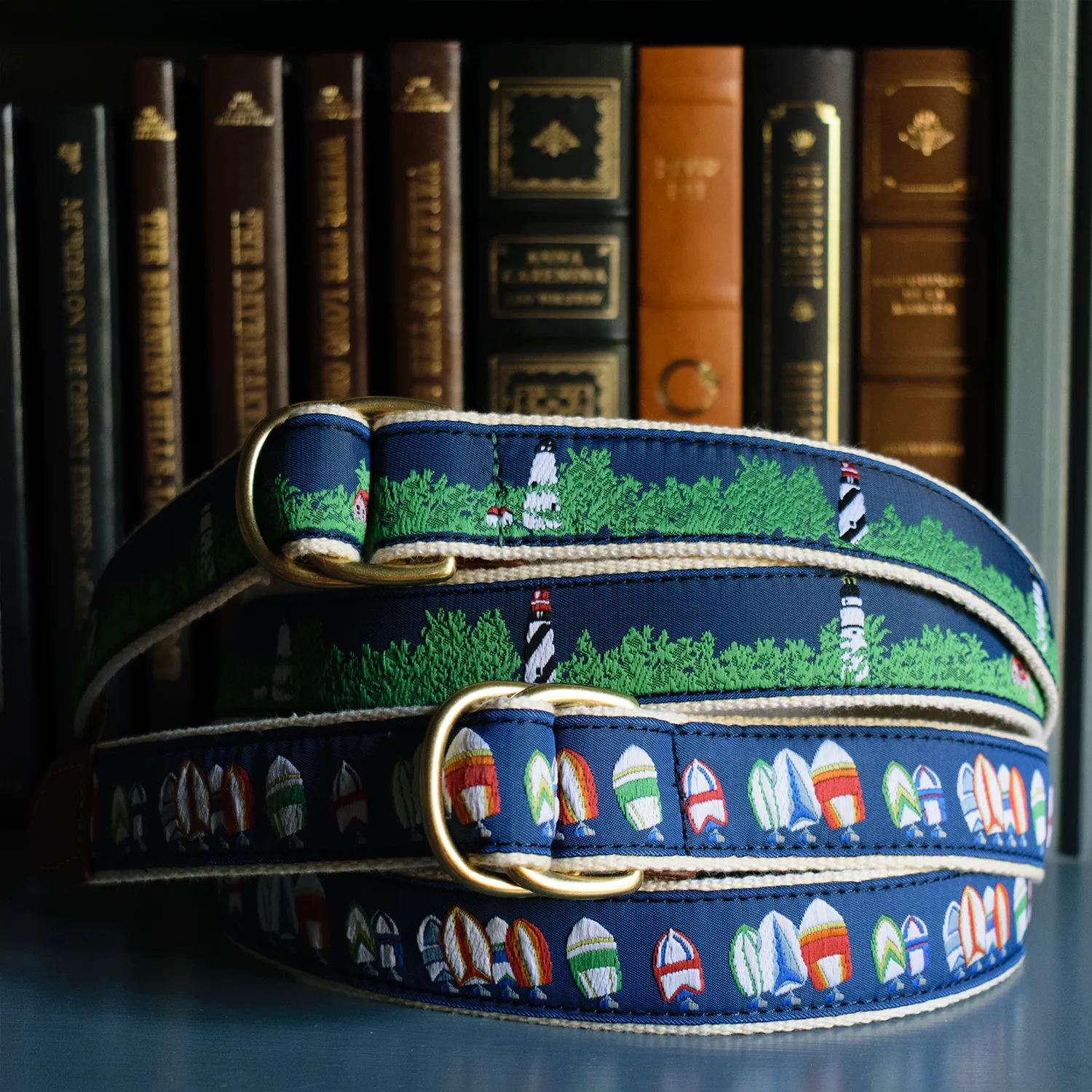 Natural Lighthouse D-Ring Belt sold by Morris and King product image thumbnail 2