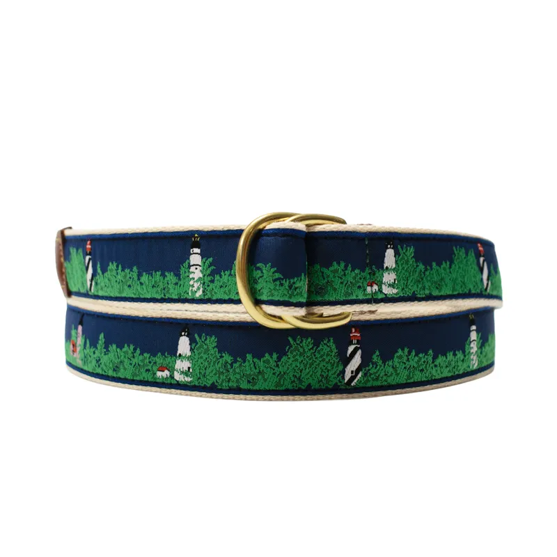 Natural Lighthouse D-Ring Belt made by Morris and King
