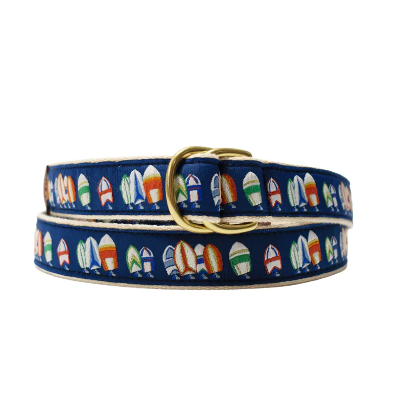 Natural Yacht Fleet D-Ring Belt made by Morris and King