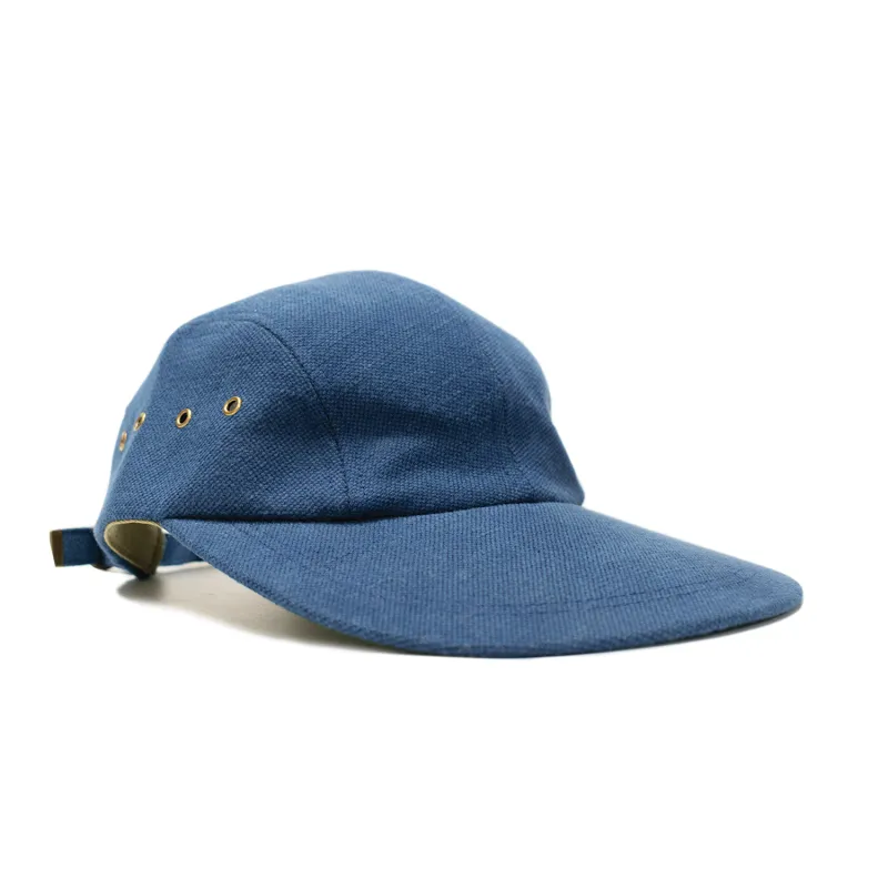 Navy Linen Swordfish Hat made by Quaker Marine Supply