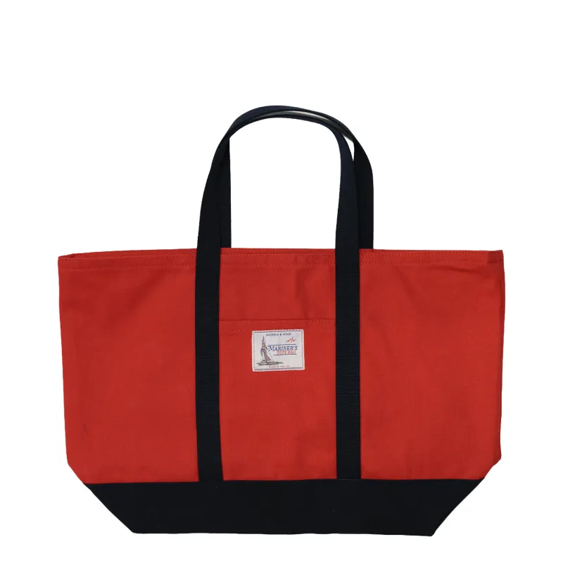 Red / Navy Mariner's Tote Bag made by Morris and King