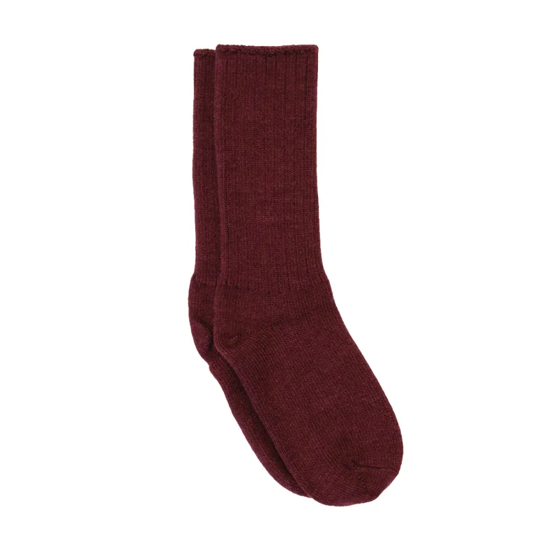 Rosewood Organic Wool Socks made by Maggie’s Organics