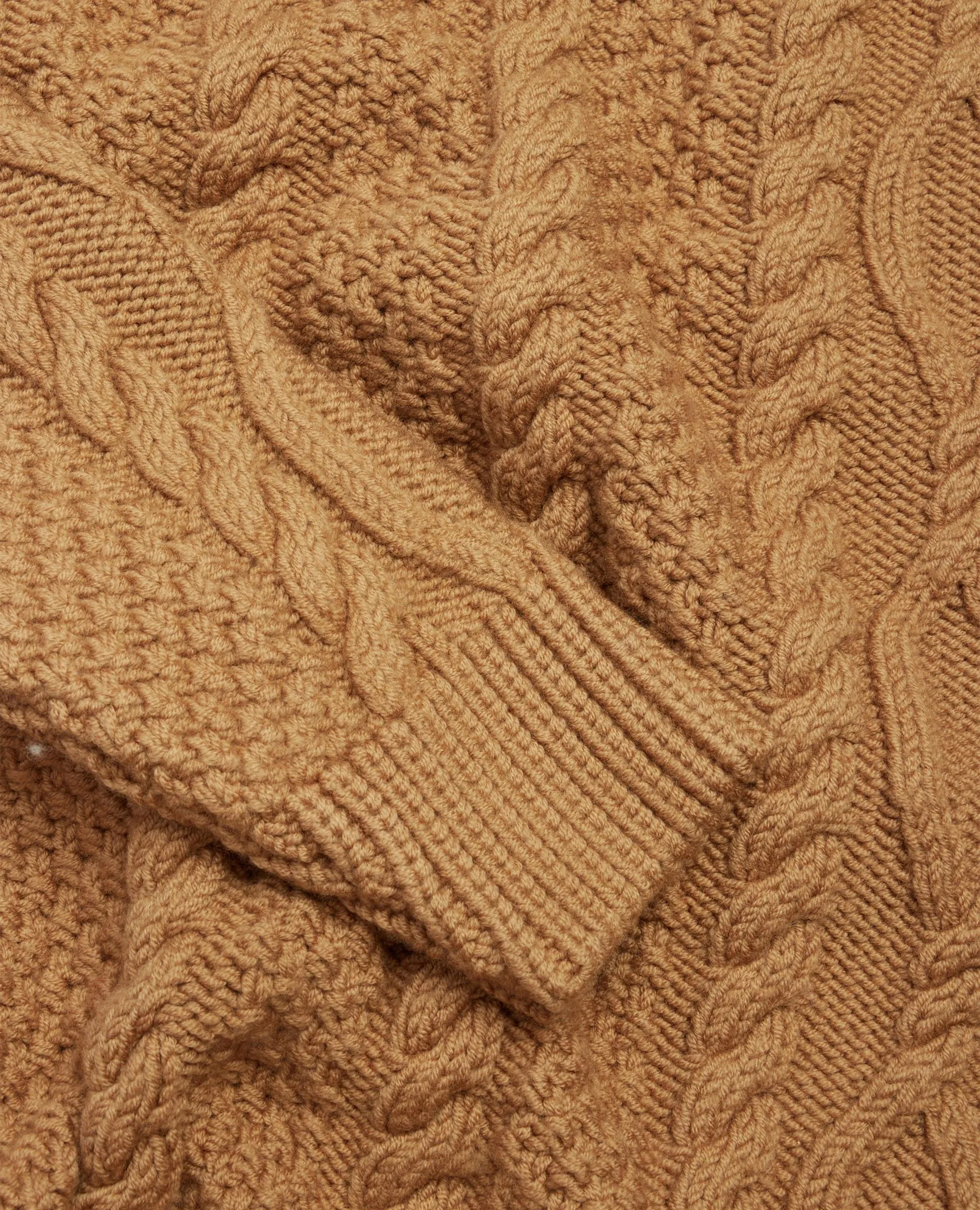 CABLE KNIT . LIGHT BROWN sold by Sunflower product image thumbnail 4