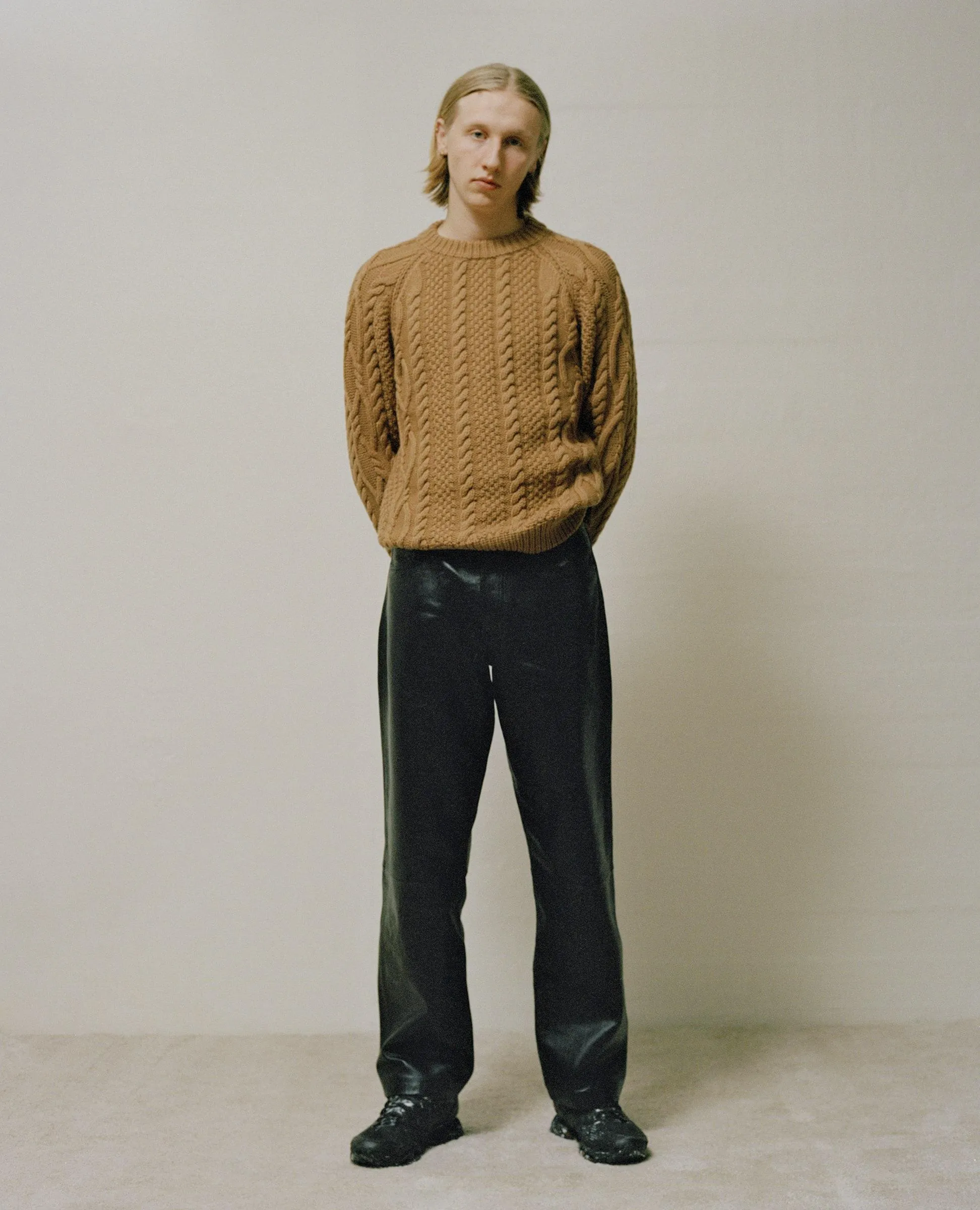 CABLE KNIT . LIGHT BROWN sold by Sunflower product image thumbnail 5