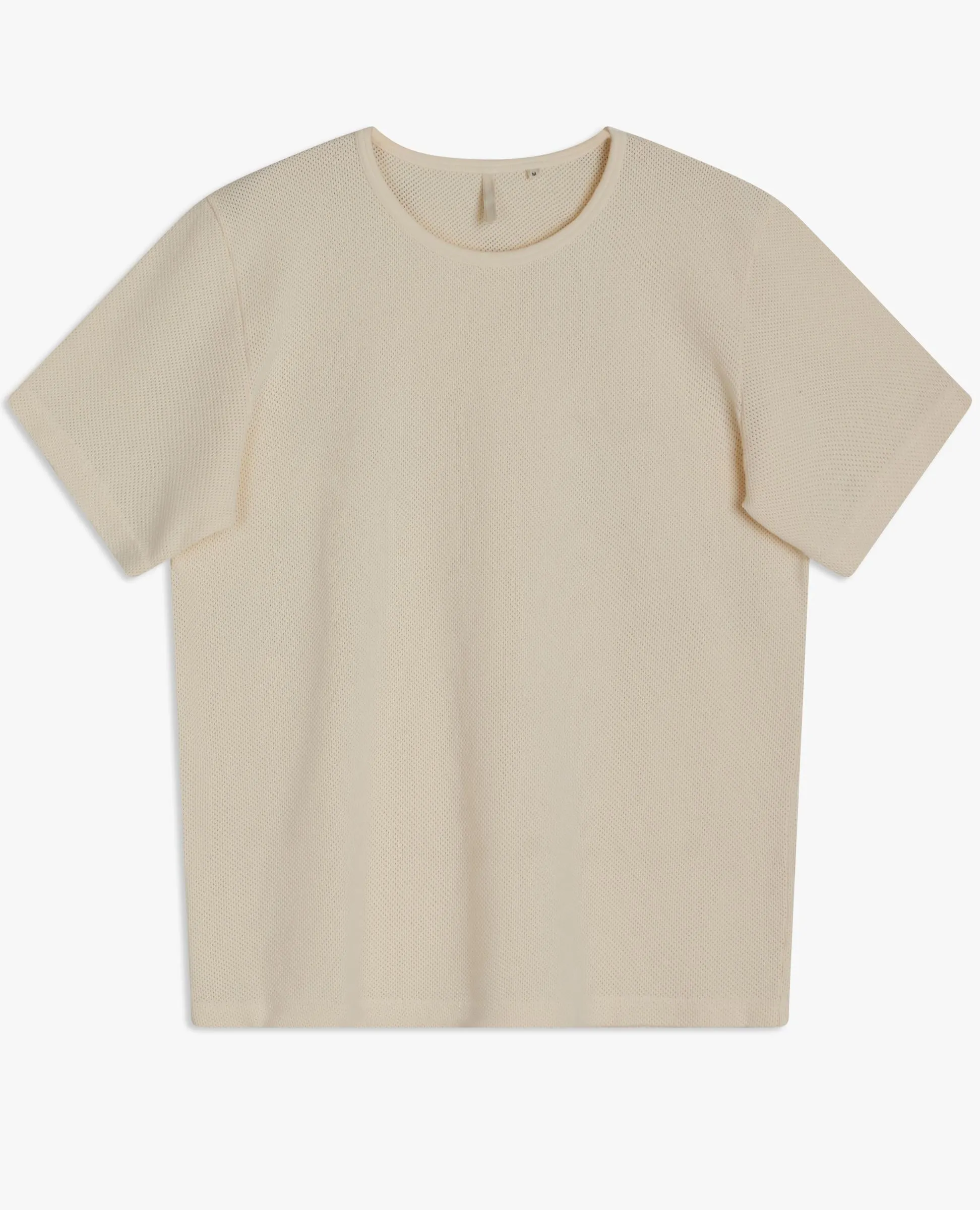 MESH CREW TEE . OFF WHITE sold by Sunflower