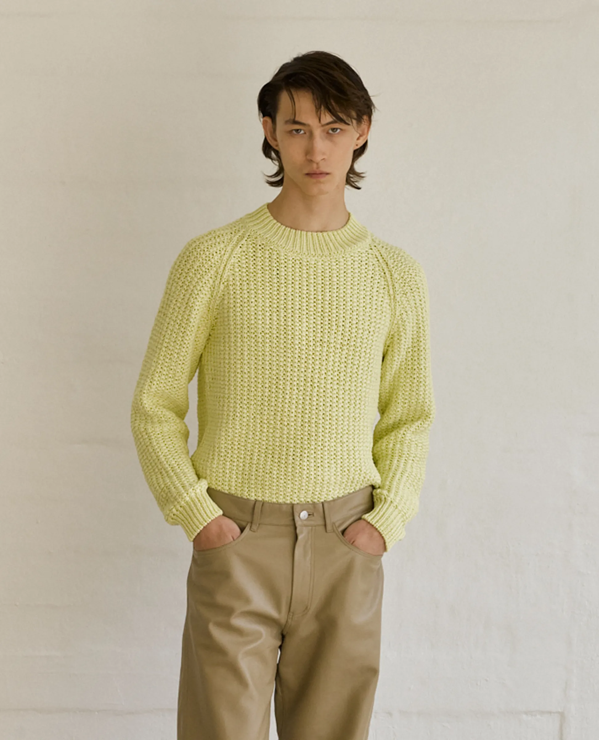 TAPE SWEATER . FADED YELLOW sold by Sunflower