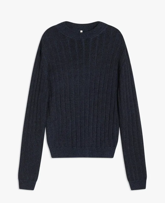 MICK SWEATER . NAVY sold by Sunflower