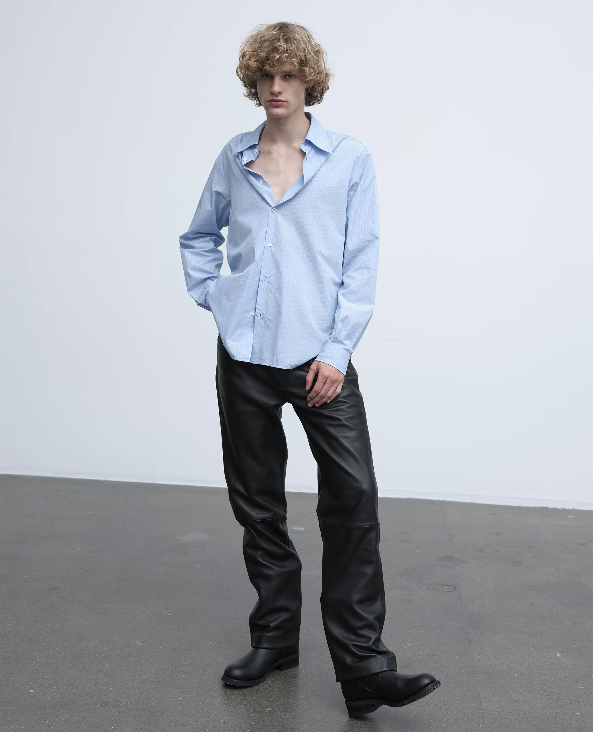 PLEASE SHIRT . LIGHT BLUE sold by Sunflower product image thumbnail 2