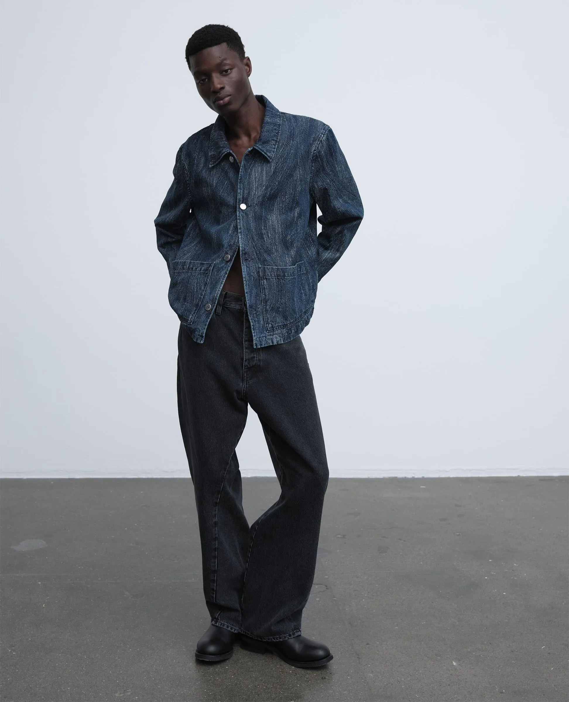 WORKER JACKET . RINSE JACQUARD sold by Sunflower product image thumbnail 2