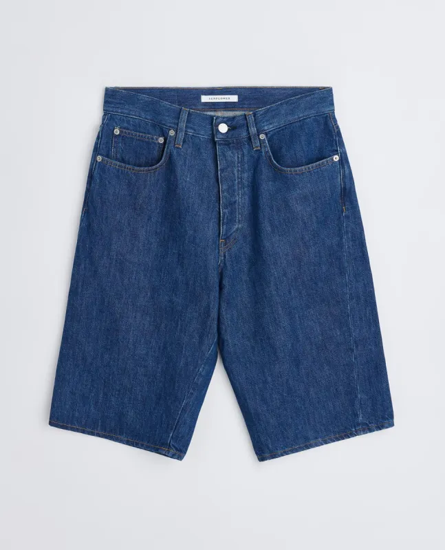 WIDE TWIST SHORTS . RINSE BLUE sold by Sunflower