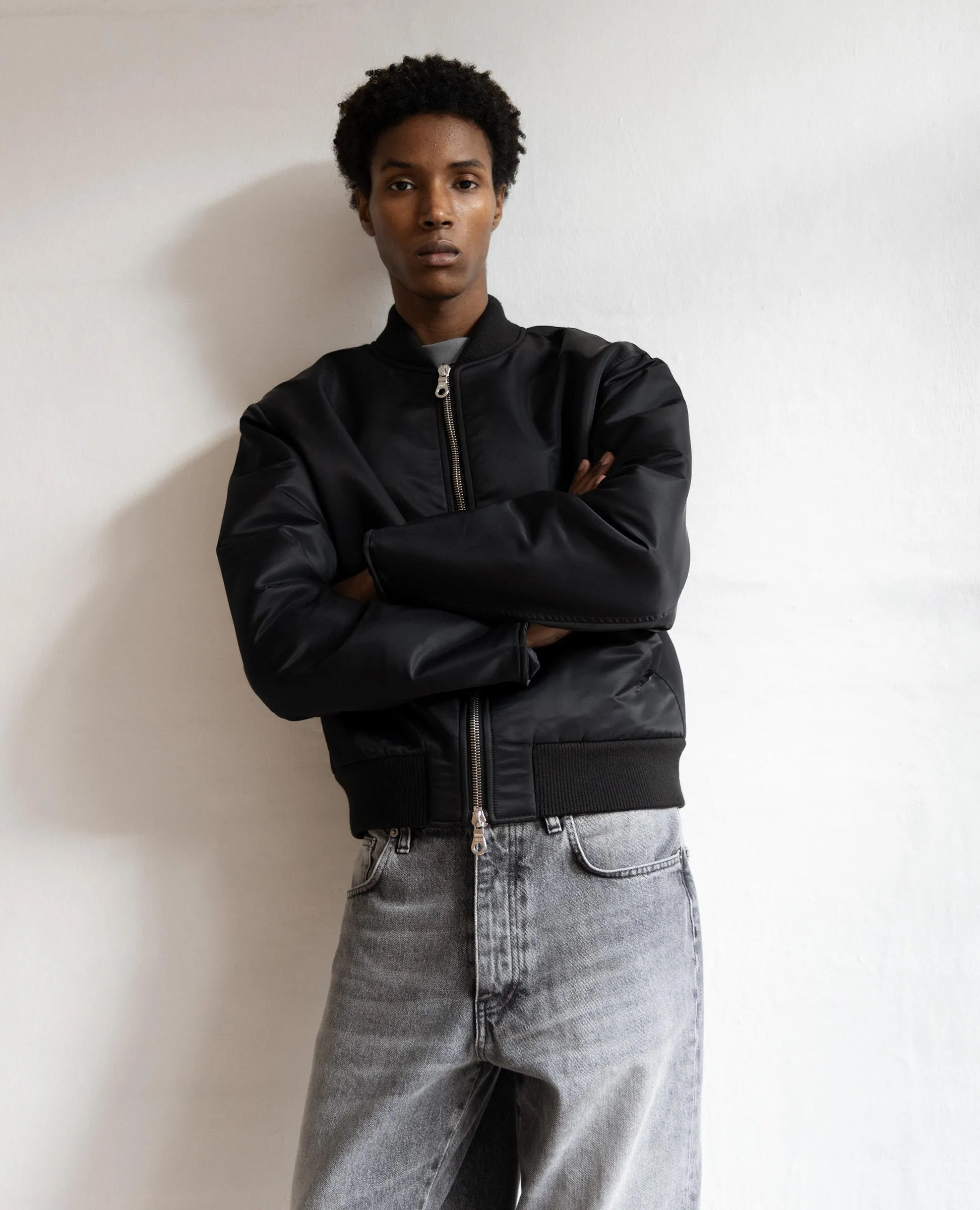 BOMBER JACKET . BLACK sold by Sunflower