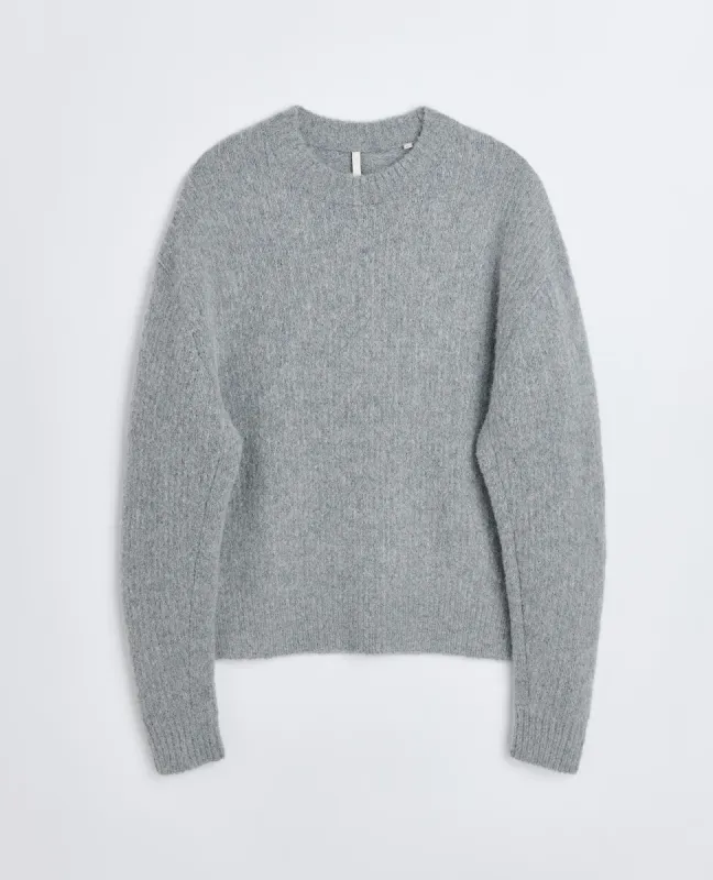 YAK SWEATER . GREY MELANGE sold by Sunflower