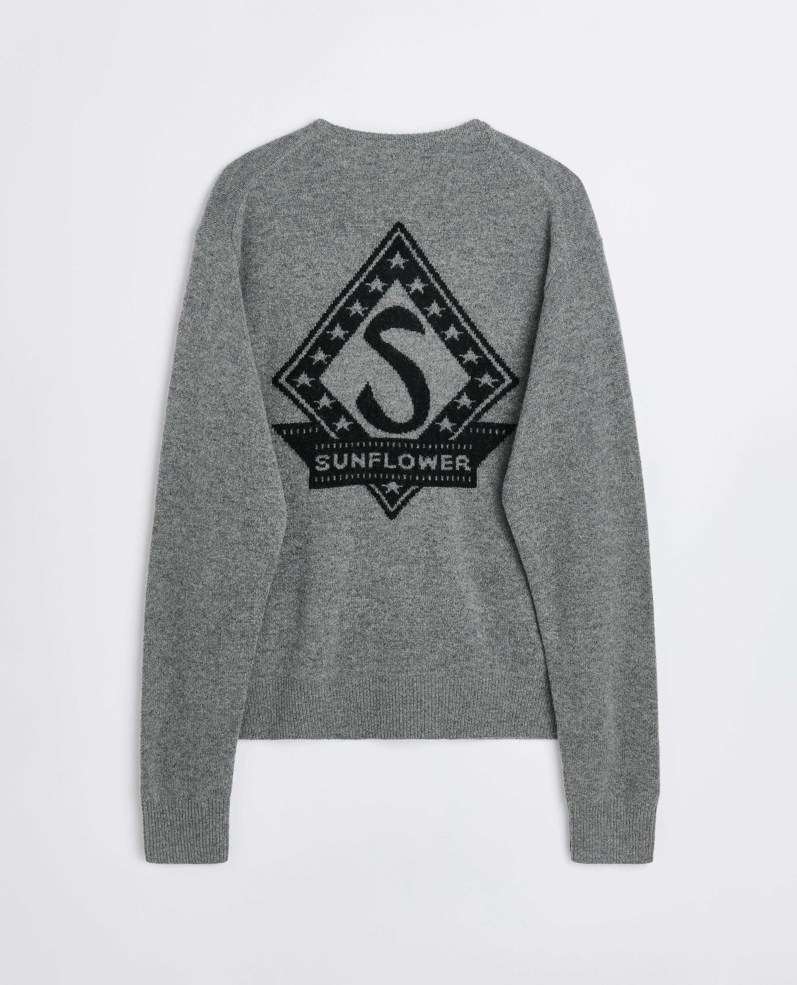 MOVIE ZIP CARDIGAN . GREY MELANGE sold by Sunflower product image thumbnail 3