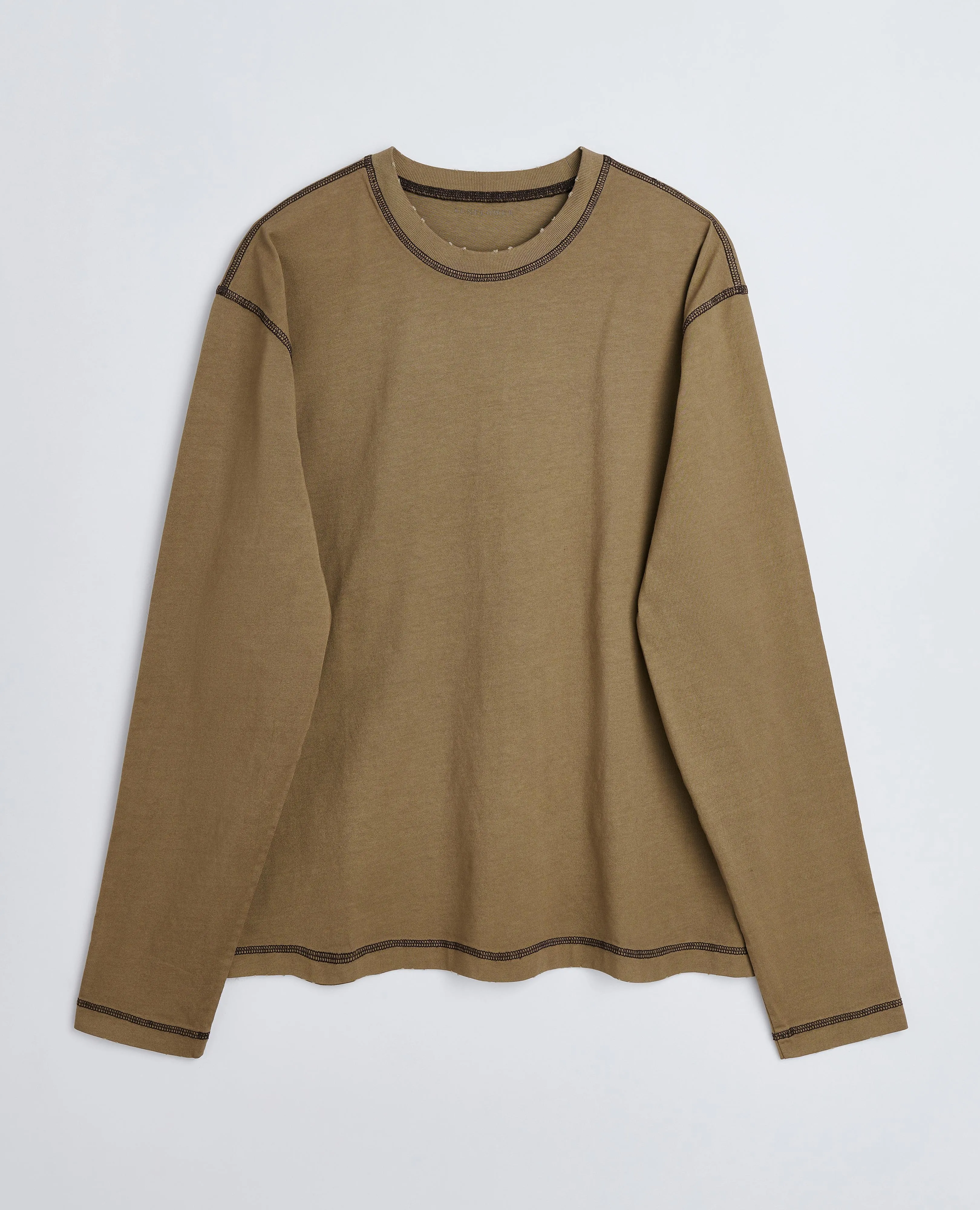 CONTRAST TEE LS . STONE sold by Sunflower