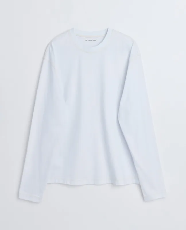CONTRAST TEE LS . WHITE sold by Sunflower