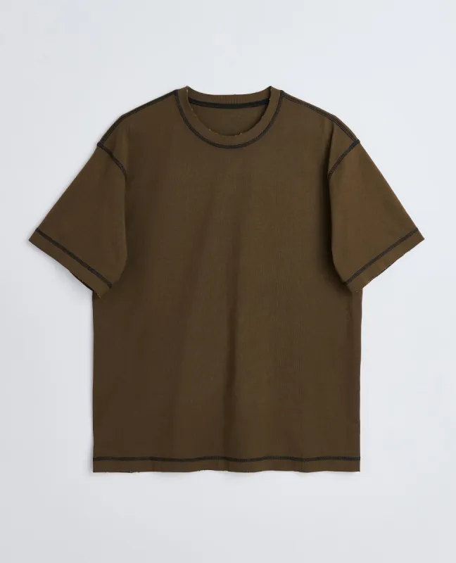 CONTRAST TEE . BROWN sold by Sunflower
