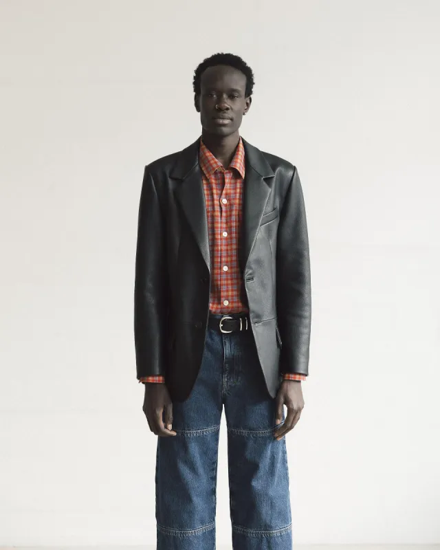 LEATHER BLAZER made by Sunflower