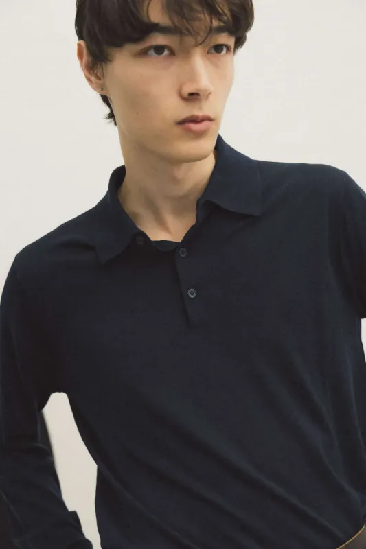 MERINO POLO NAVY sold by Sunflower