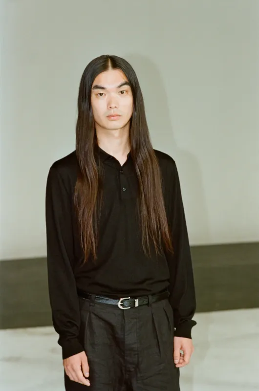 MERINO POLO BLACK sold by Sunflower