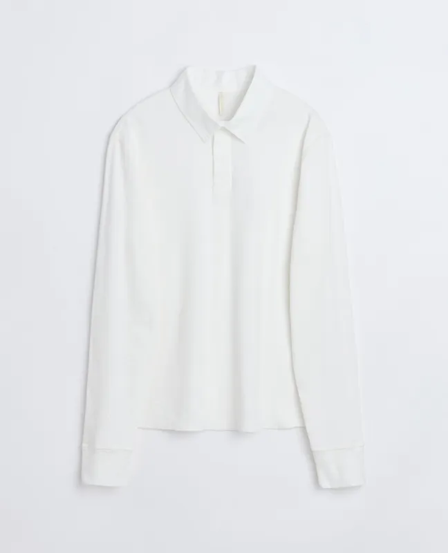 RUGBY WAFFLE TEE LS WHITE sold by Sunflower