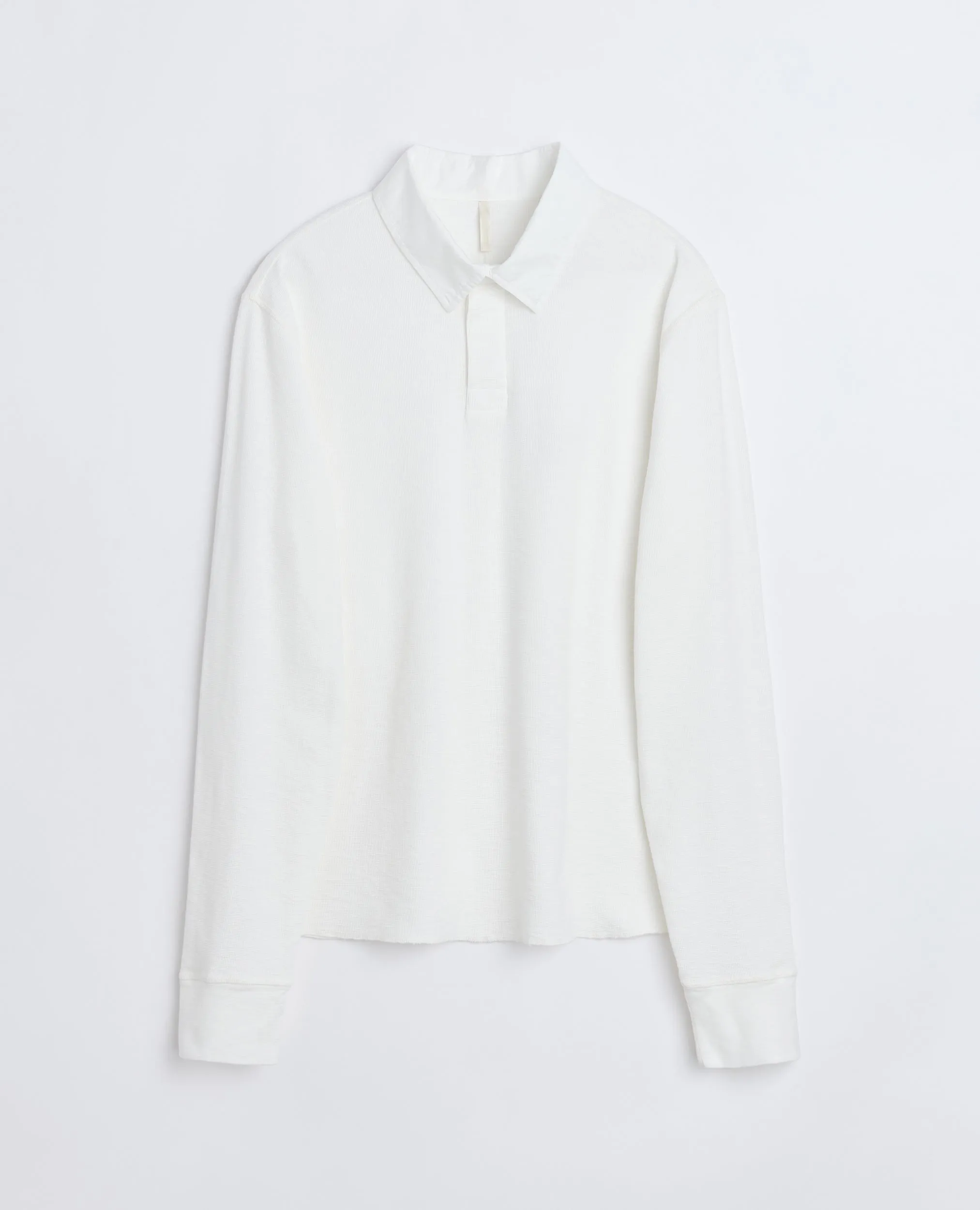 RUGBY WAFFLE TEE LS WHITE sold by Sunflower