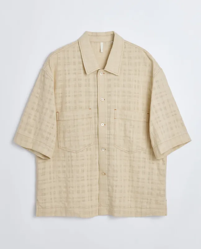 ADAM SHIRT BEIGE CONTRAST sold by Sunflower