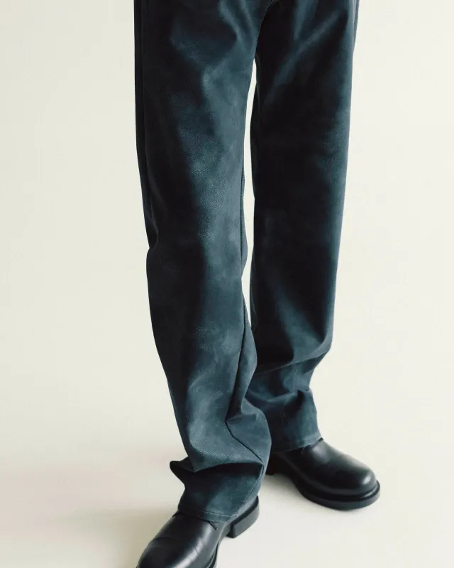 STRAIGHT TWIST NUBUK NAVY WASHED made by Sunflower