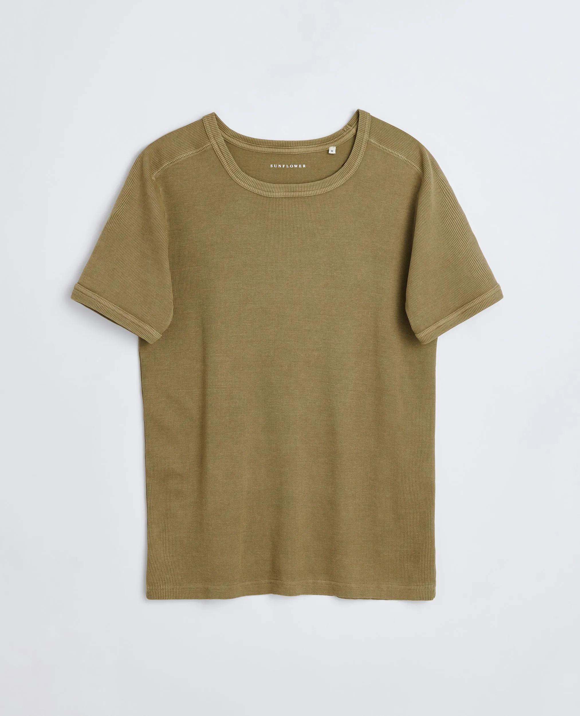 RIB TEE KHAKI sold by Sunflower