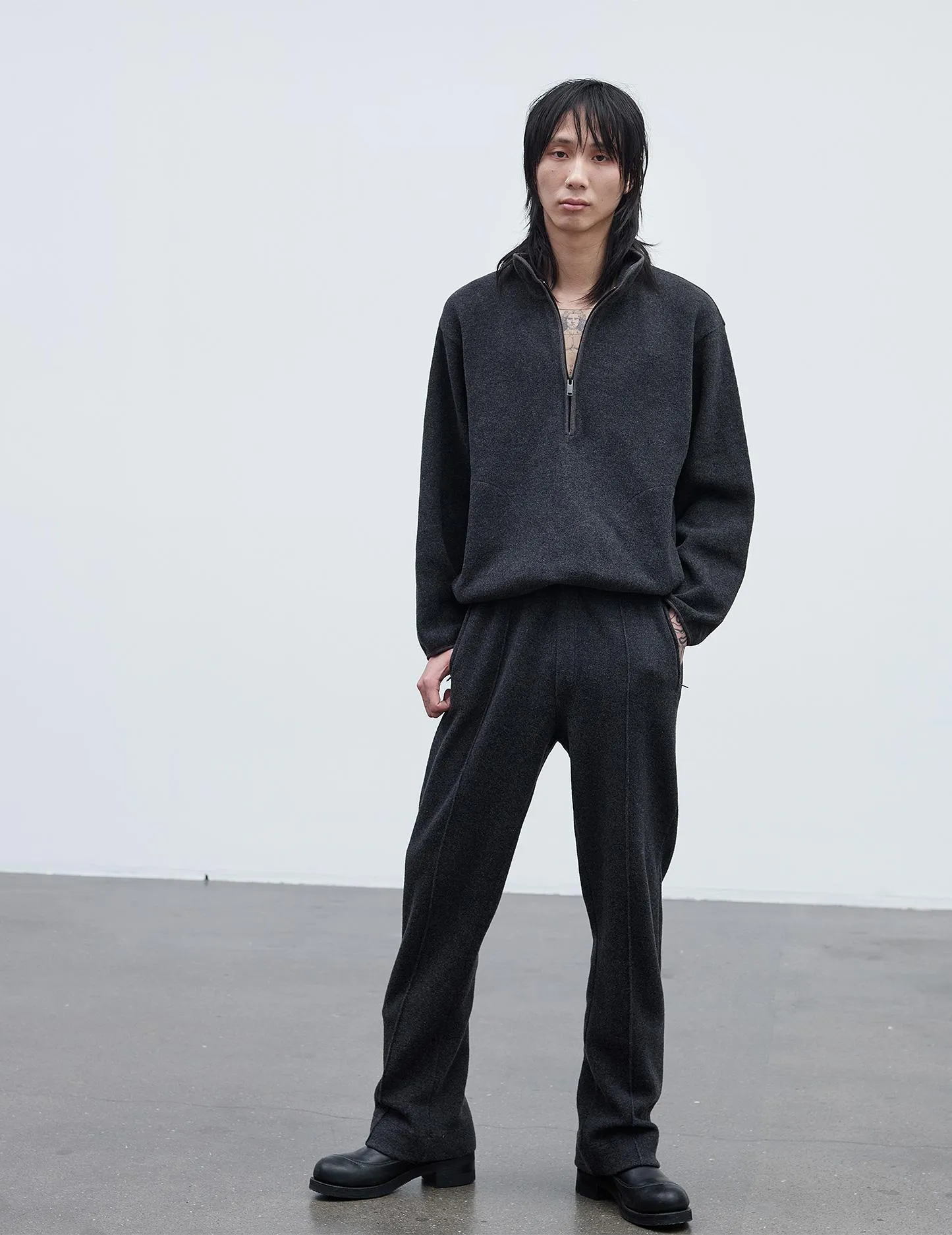 WOOL ZIP . ANTRACITE sold by Sunflower product image thumbnail 2