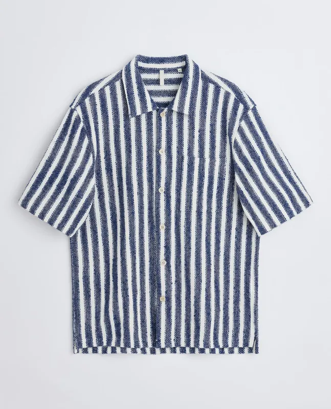 SPACEY SS SHIRT . NAVY STRIPE sold by Sunflower