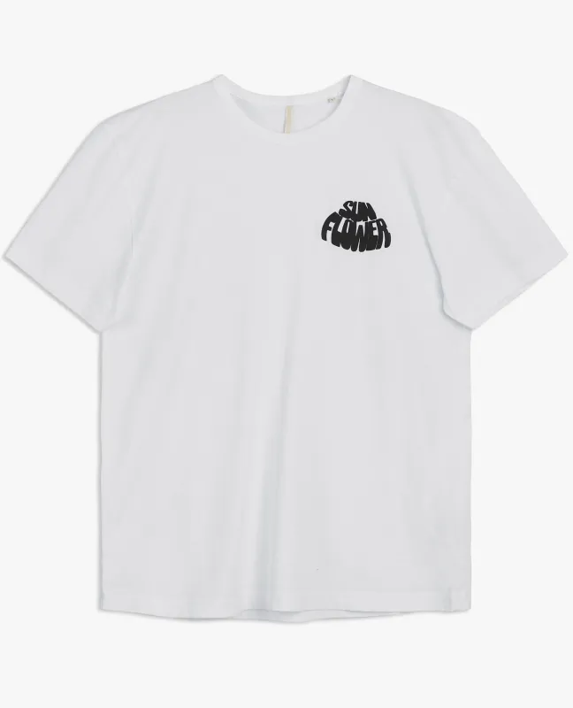 BASE WAVE LOGO TEE . WHITE sold by Sunflower