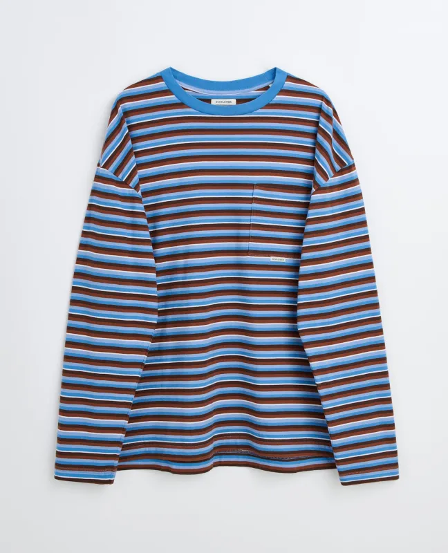 STRIPE LS POCKET TEE made by Sunflower