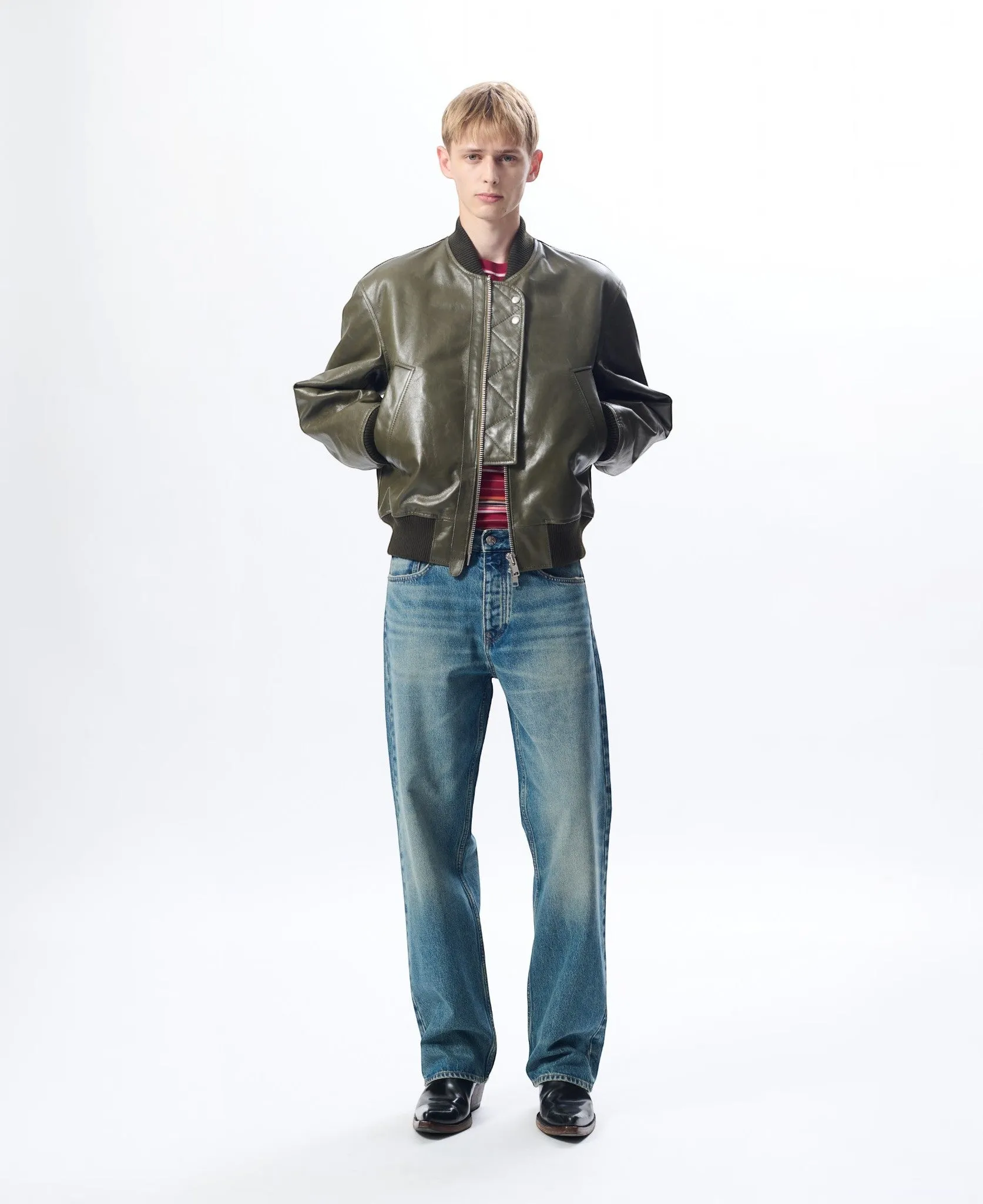 LEATHER FLIGHT JACKET sold by Sunflower product image thumbnail 2