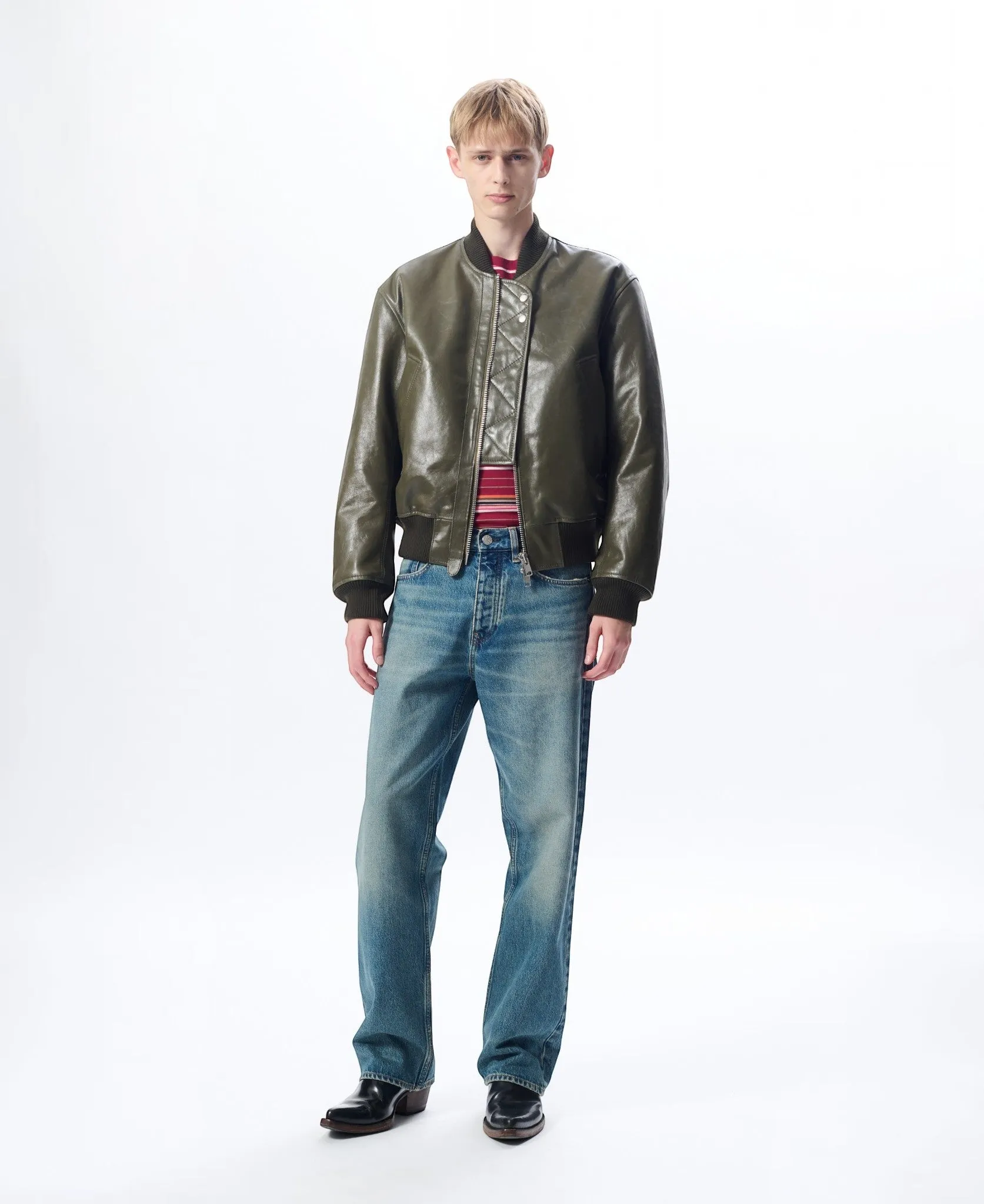 LEATHER FLIGHT JACKET sold by Sunflower product image thumbnail 3