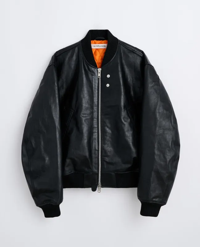 LEATHER FLIGHT JACKET made by Sunflower