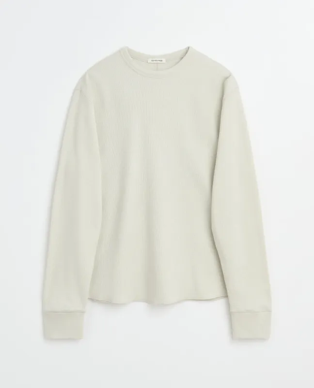 WOOL WAFFLE TEE LS made by Sunflower