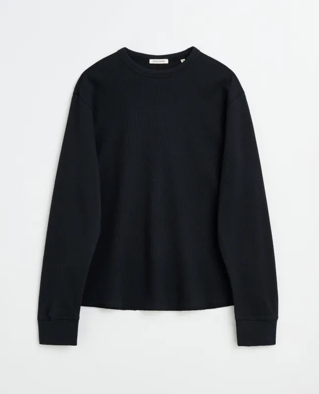 WOOL WAFFLE TEE LS made by Sunflower