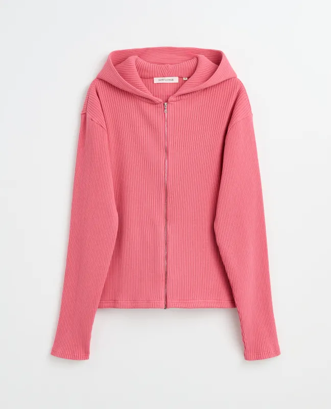 RIB ZIP SWEAT made by Sunflower