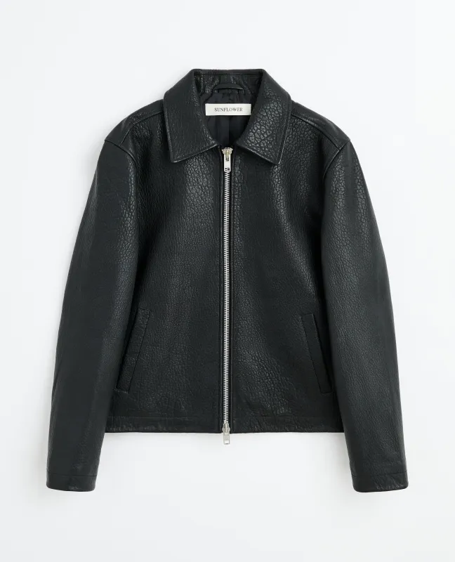 SHORT LEATHER JACKET made by Sunflower