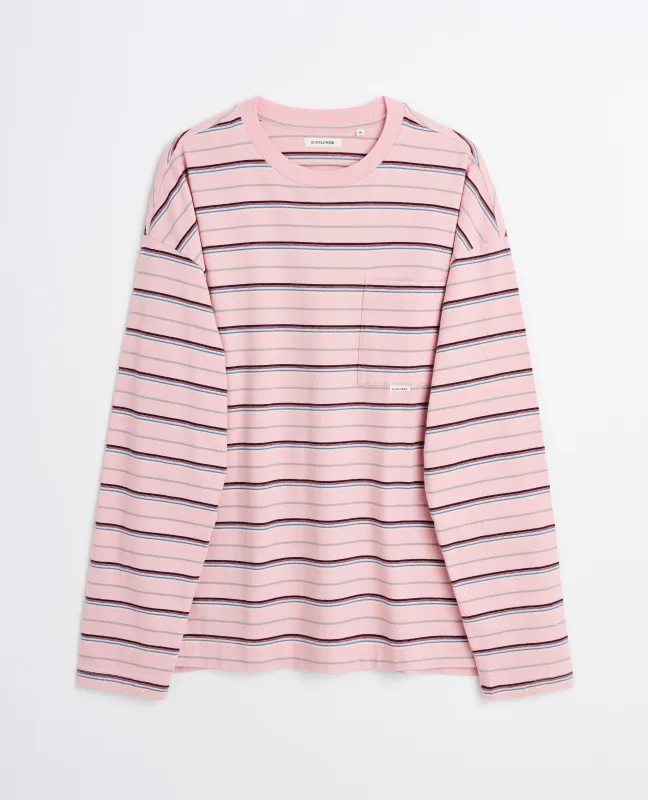 STRIPE LS POCKET TEE made by Sunflower