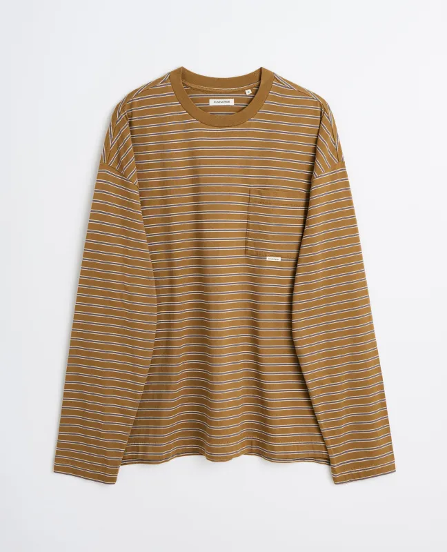 STRIPE LS POCKET TEE made by Sunflower
