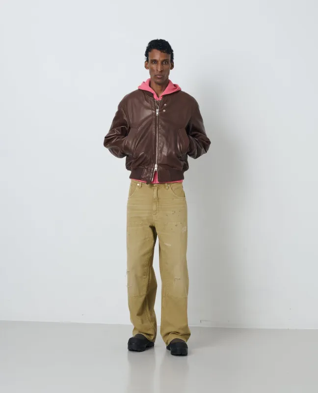 LEATHER FLIGHT JACKET made by Sunflower