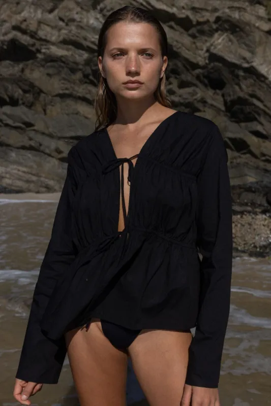 The Dara Top | Noir sold by The Bali Tailor