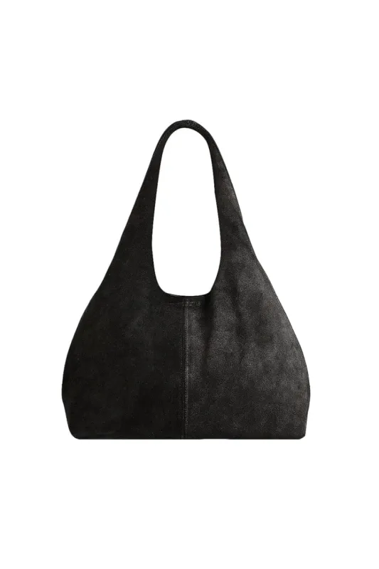 The Clover Slouch Mini | Black Suede made by The Bali Tailor