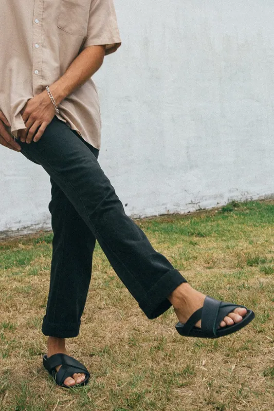 The Blake Slide | Black sold by The Bali Tailor