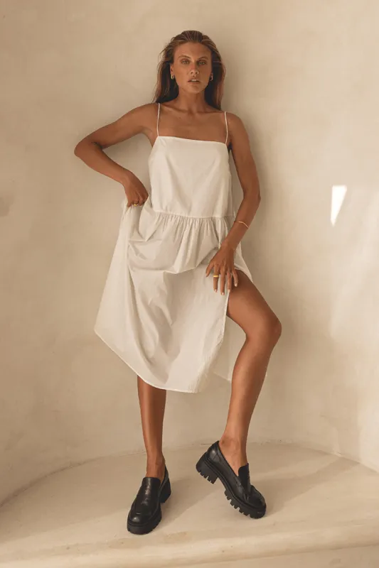 The Luci Midi Dress | Ivory sold by The Bali Tailor